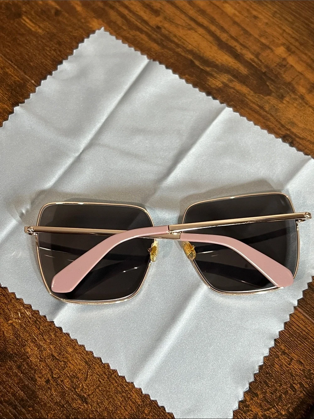 Women’s Kate spade Slim Metal Frame Sunglasses in Pink with case